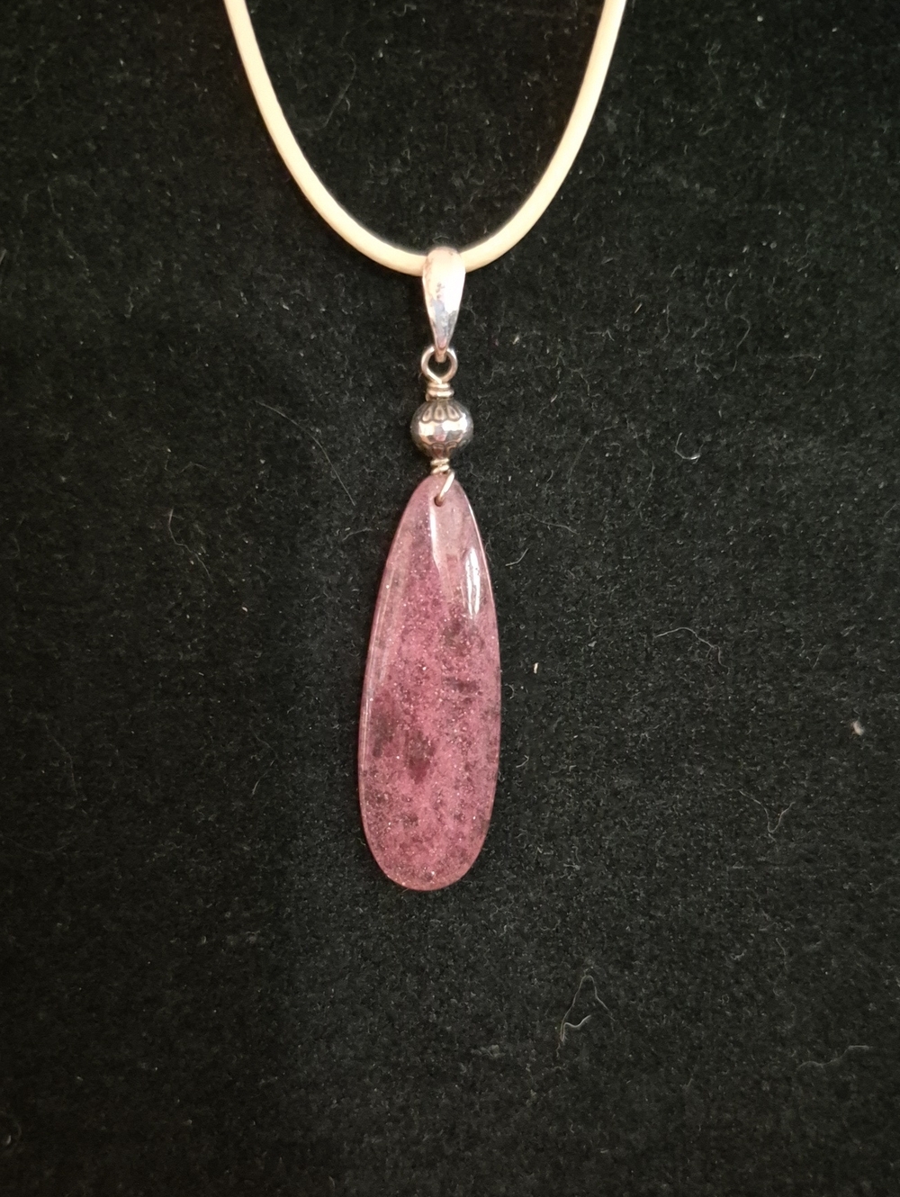 Sapphireskies Designs Sterling Strawberry Quartz Pendant